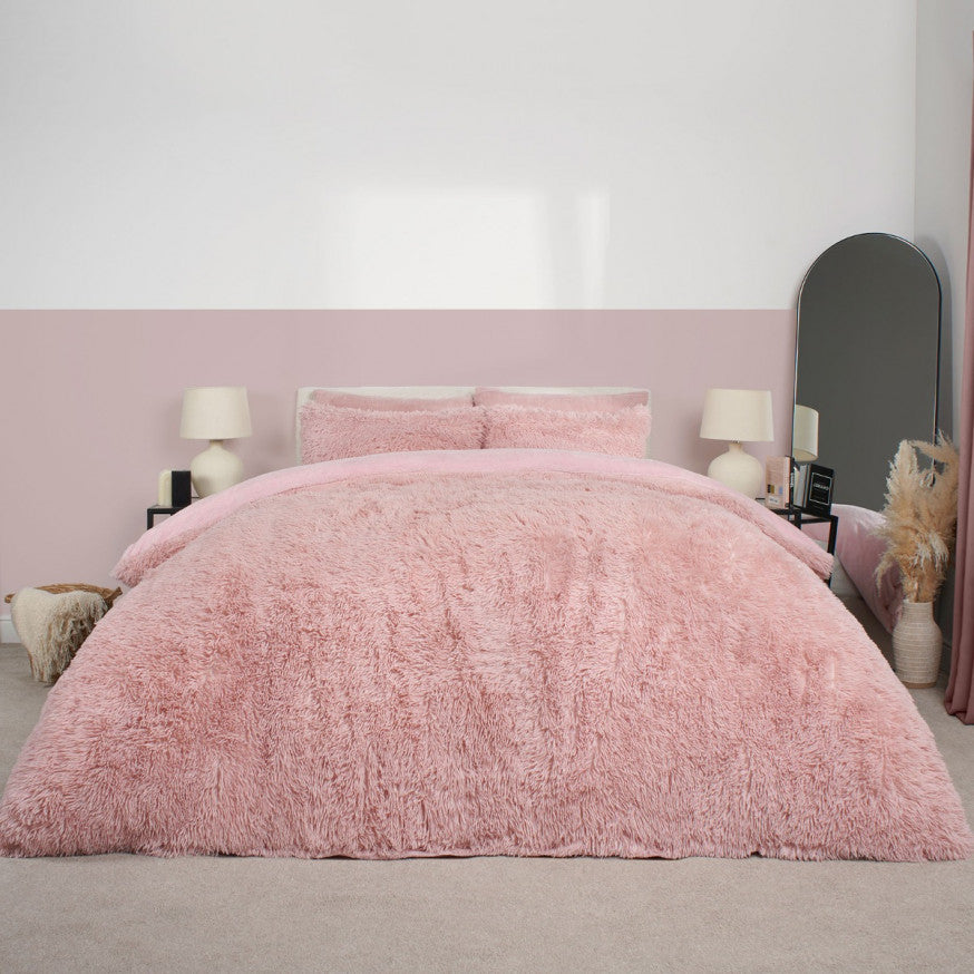 Fluffy Fleece Duvet Cover Set