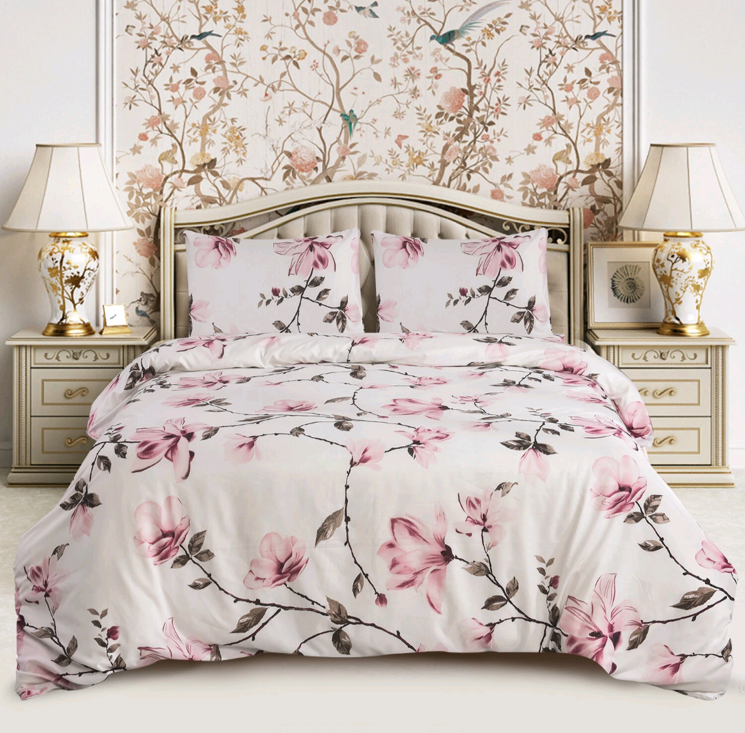 Spring Flowers 4-Piece Duvet Set