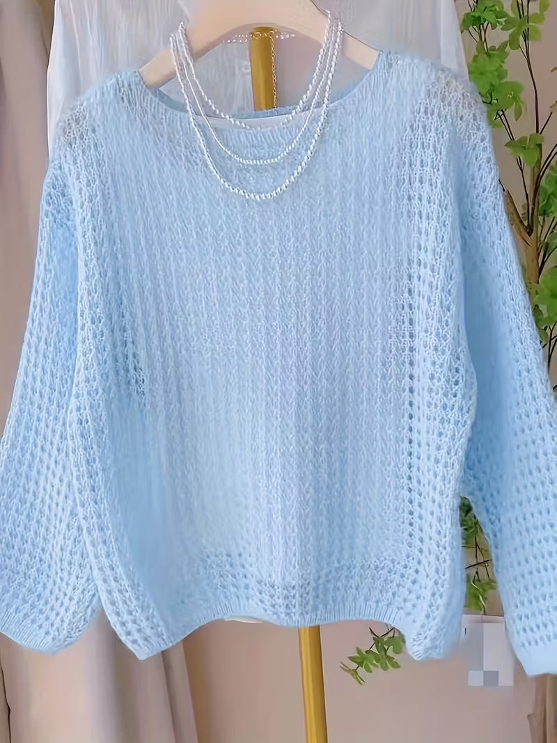 Plus-Size Women'S Clothing Featuring a Gentle And Sweet Hollow Top