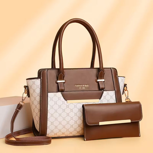 Vintage Floral Design Large Capacity Tote Bag