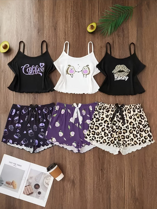 Women's 3pcs  Pyjama Set