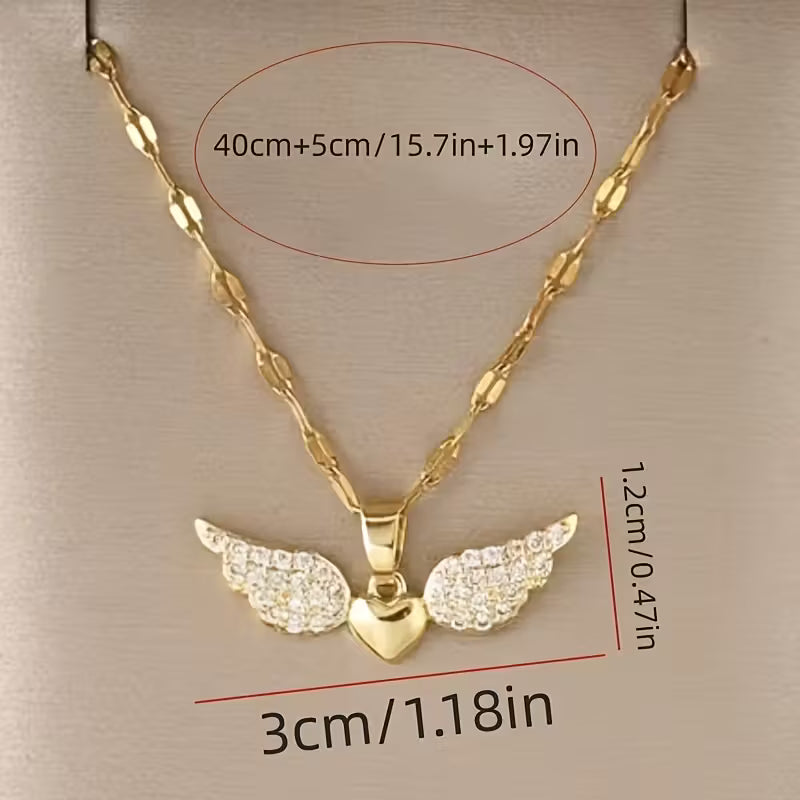 Stylish Creative Heart Pendant Stainless Steel Necklace