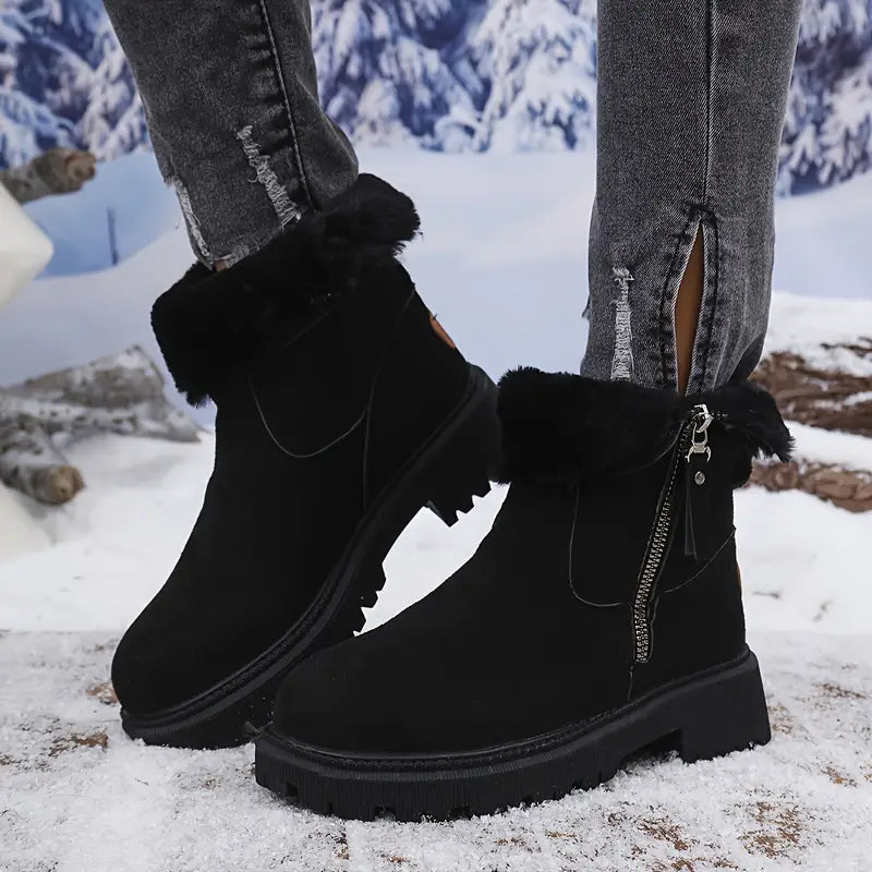 Women's Plush-Lined Thermal Winter Boots
