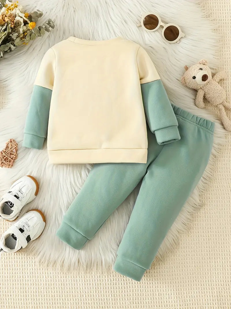 Disney Mickey Color Block Fleece-Lined Kids Set,