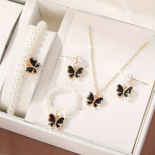 5cs Boho Butterfly Style Jewelry Set,