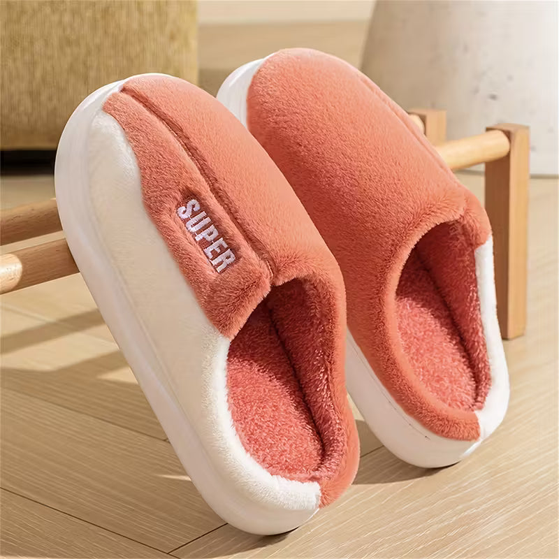 Cozy & Warm Women's Plush Embroidered Winter Slippers
