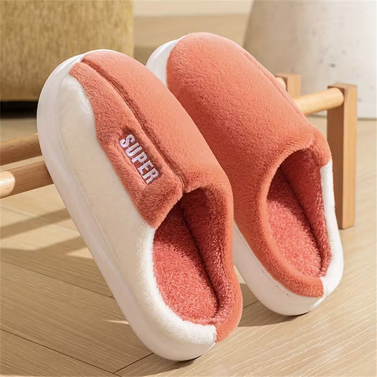 Cozy & Warm Women's Plush Embroidered Winter Slippers