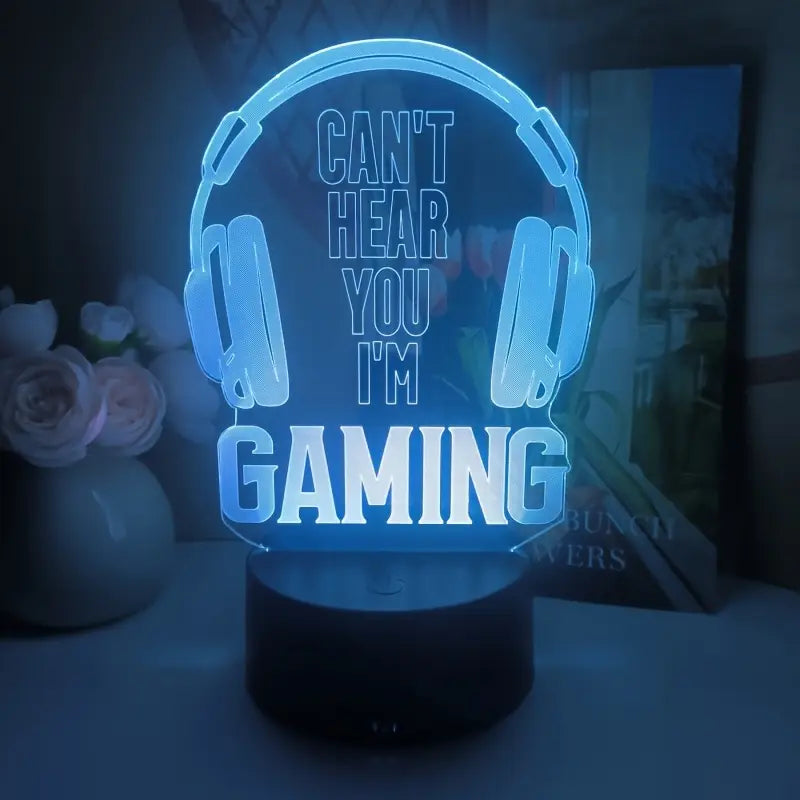 1pc "Can't Hear You, I'm Gaming" 3D LED Night Light