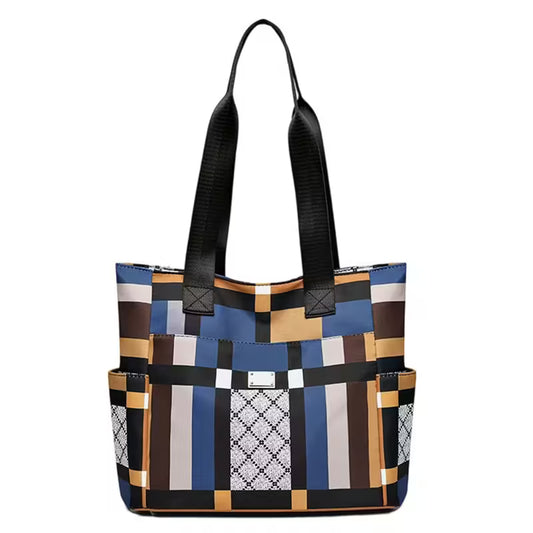 Women'S Large Contrast Tote Bag