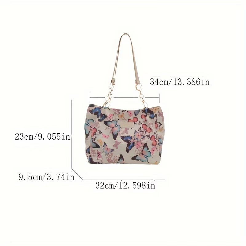 Stylish And Trendy Butterfly Print Handbag