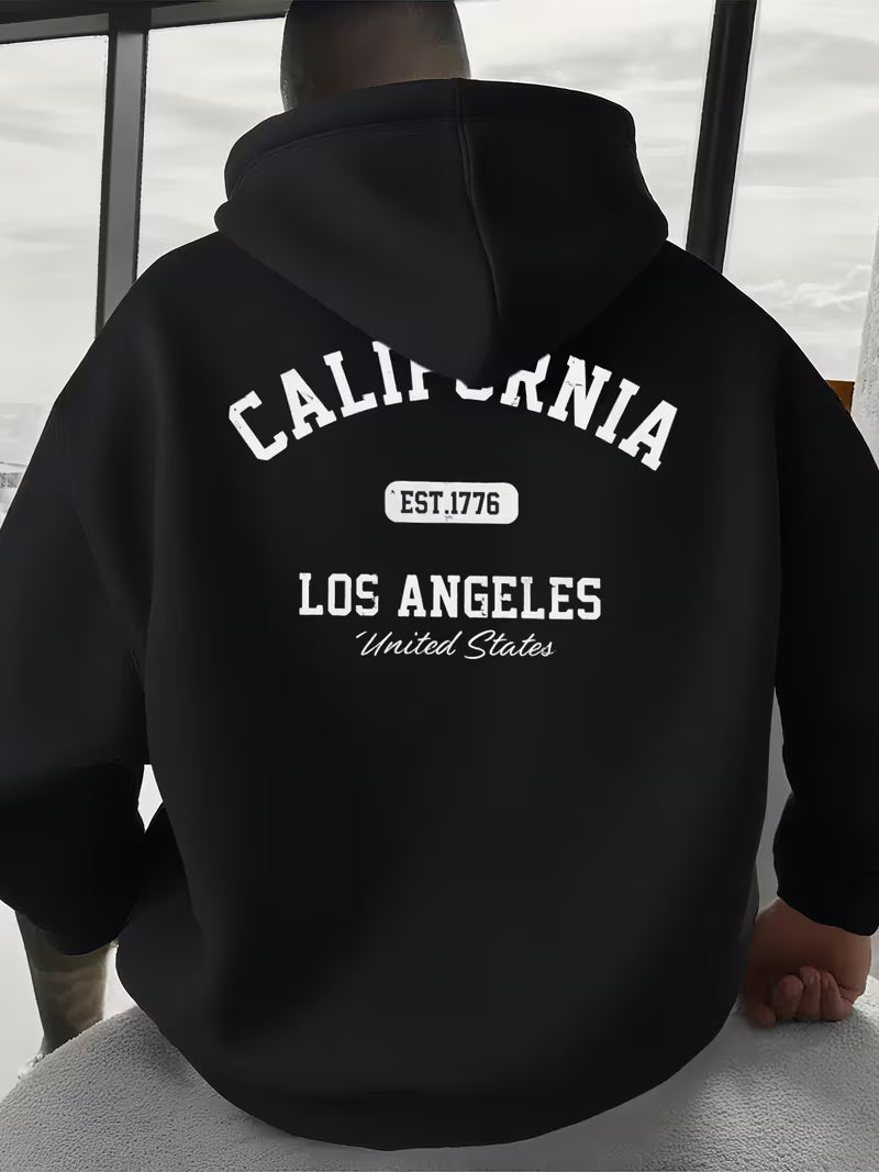 Men's Los Angeles Streetwear Loose Fit Comfort Cotton Hoodie,