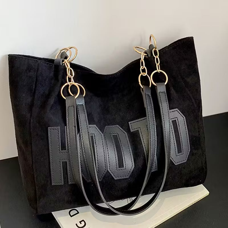 Women's Vintage Embroidered "HOOTO" Crossbody Tote Bag