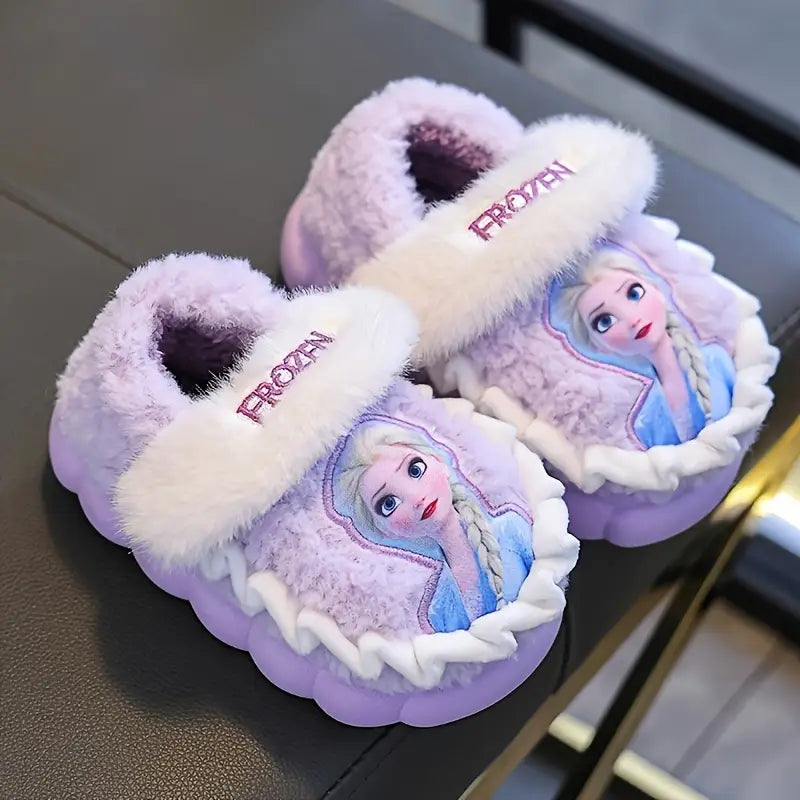 Girls' Winter Plush Slippers