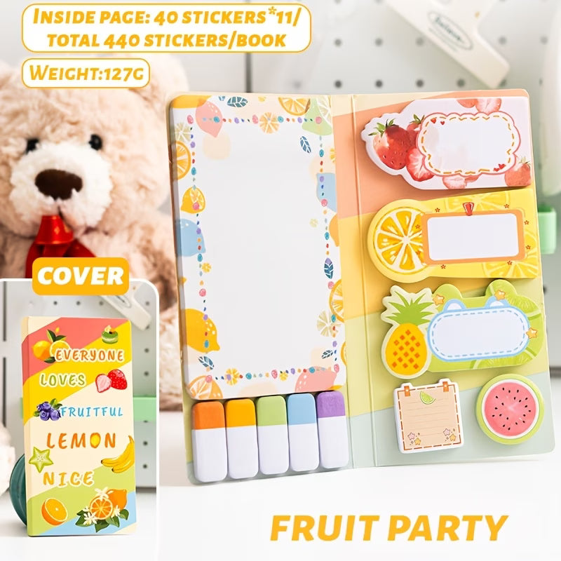 Collection of 440 Multi-Sized Sticky Notes