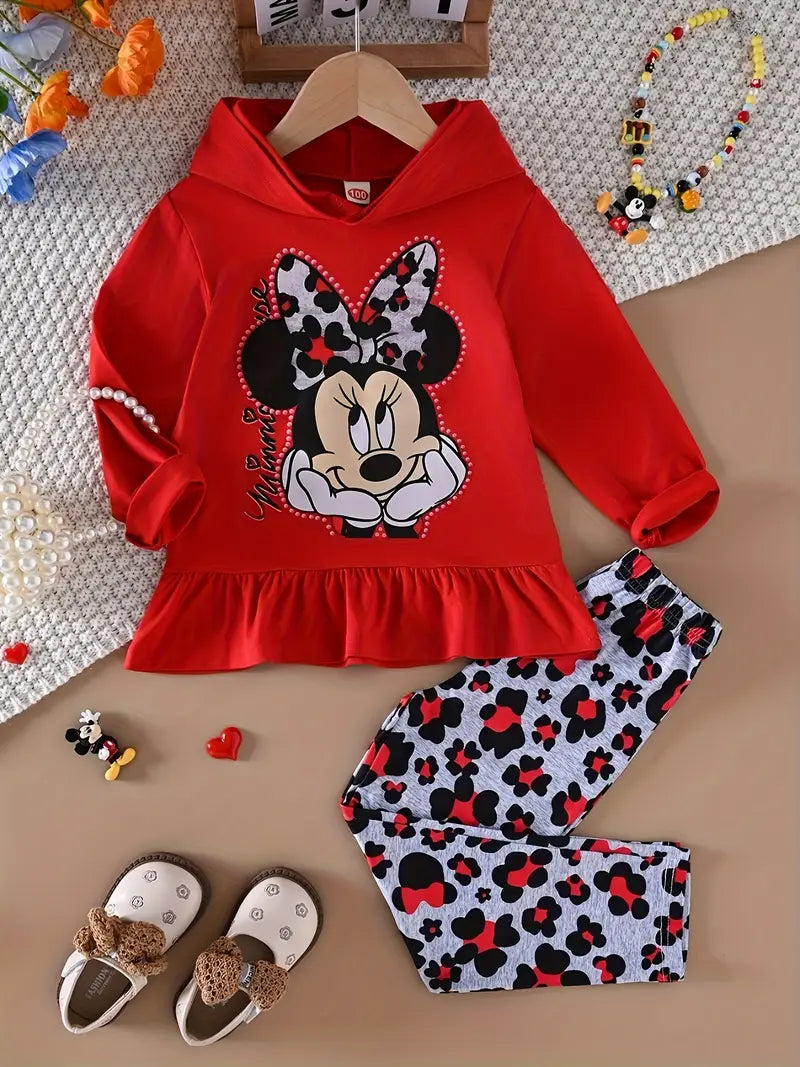 Disney Official Licensed Kids Minnie  Mouse Outfit Set