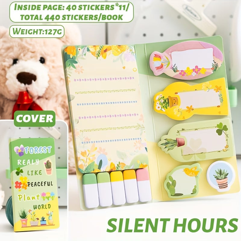 Collection of 440 Multi-Sized Sticky Notes