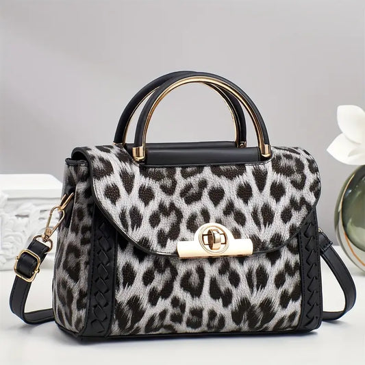 Women's Large Capacity Leopard-like PU Handbag
