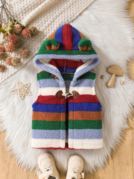 Winter Jacket with Plush Fleece Lining & Bear Ears