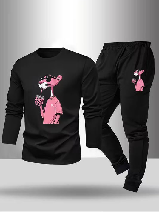 2pcs Men's Pure Sleepwear Set,