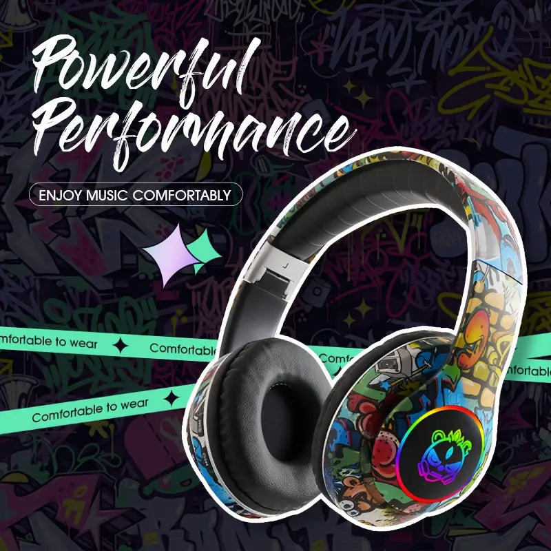 Wireless Headphones with Stereo Sound,