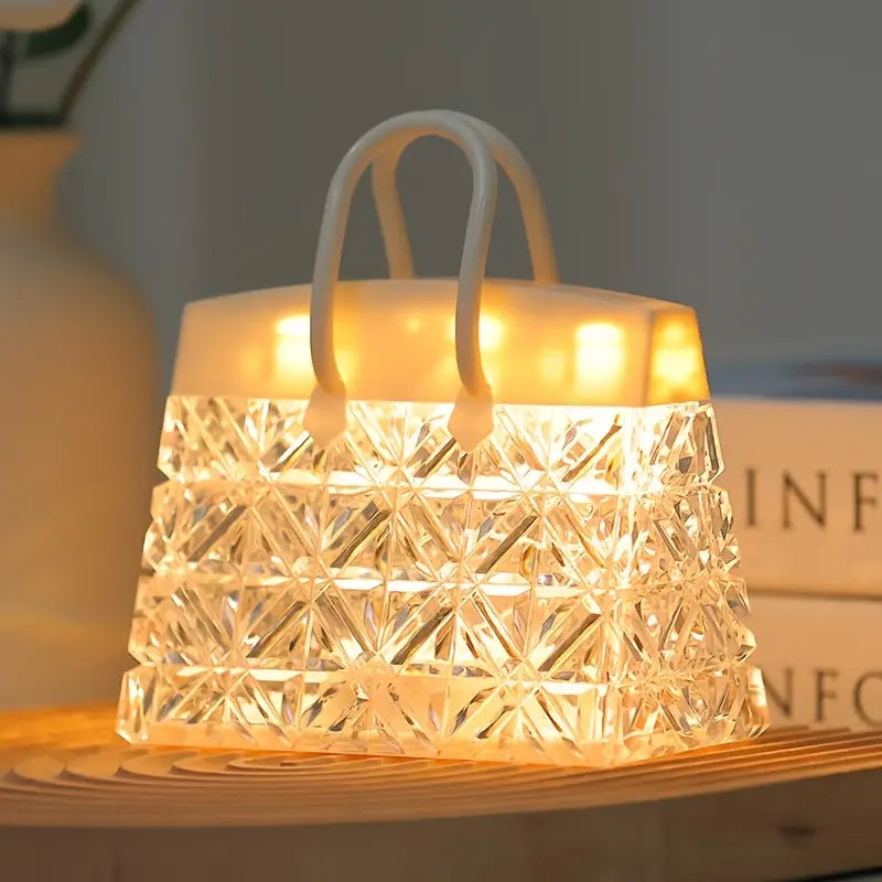 Crystal-Effect LED Table Lamp & Bedside Night Light
