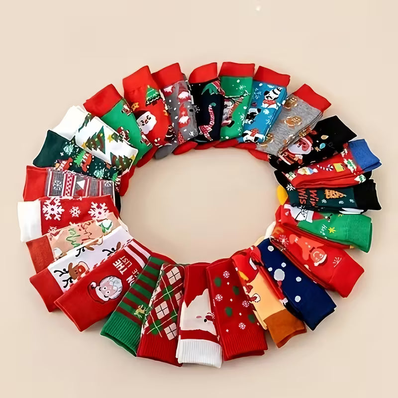 10 Pairs Christmas Socks