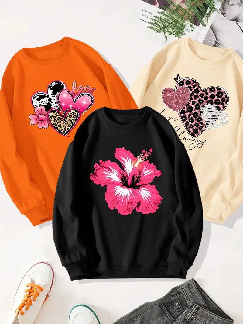 Women's 3pcs Sweatshirt Set