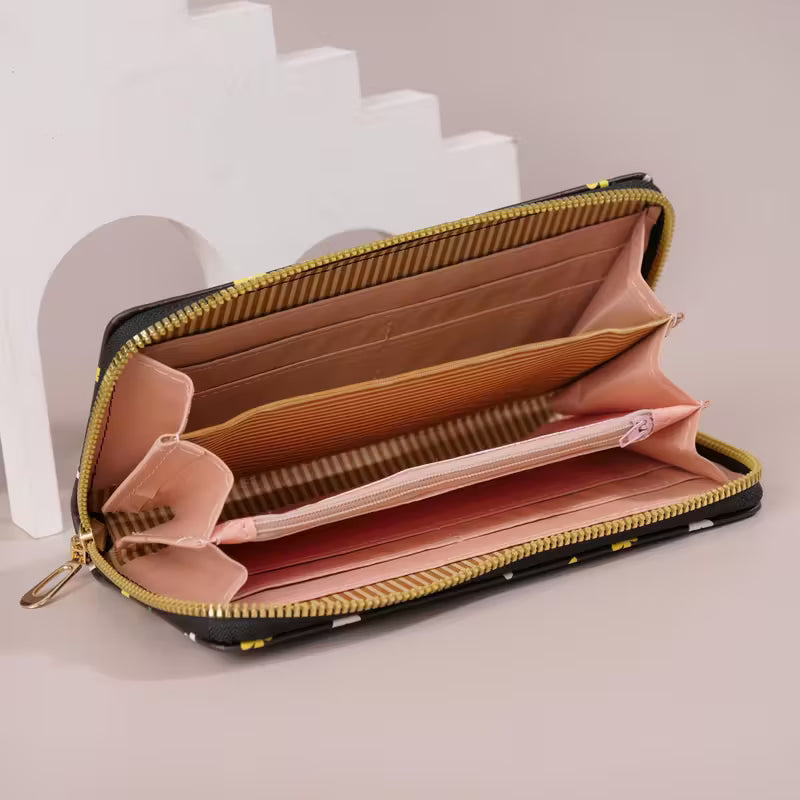 Women'S Vintage Butterfly Print Wallet