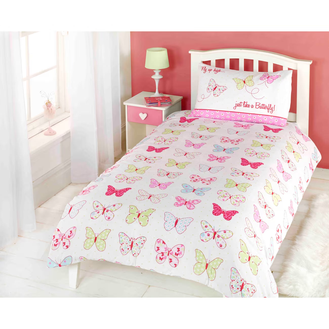 Flutter Dreams Polycotton Duvet Cover Set
