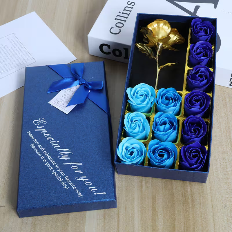 12pcs Soap Rose Small Gift Box