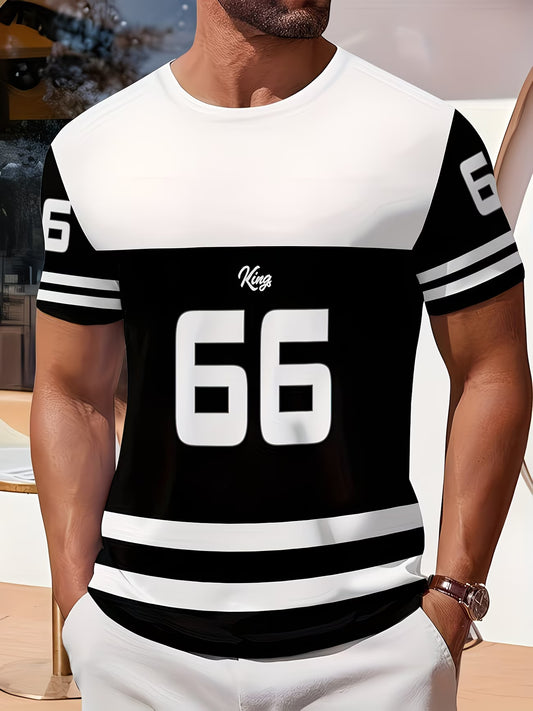 Men's Number 66 Print Short Sleeve T-Shirt