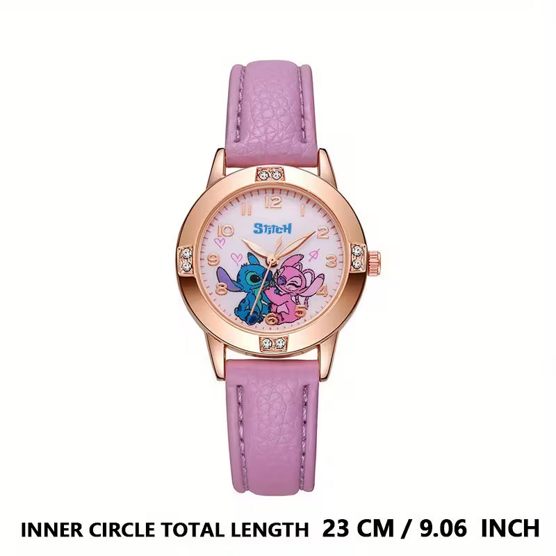 Stitch Digital Watch with Pink Strap