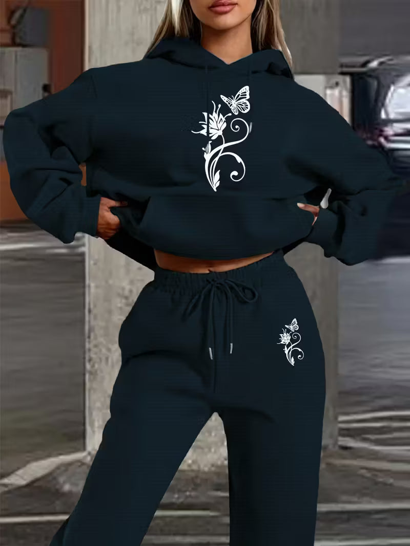 New Butterfly Floral Pattern swear Set,