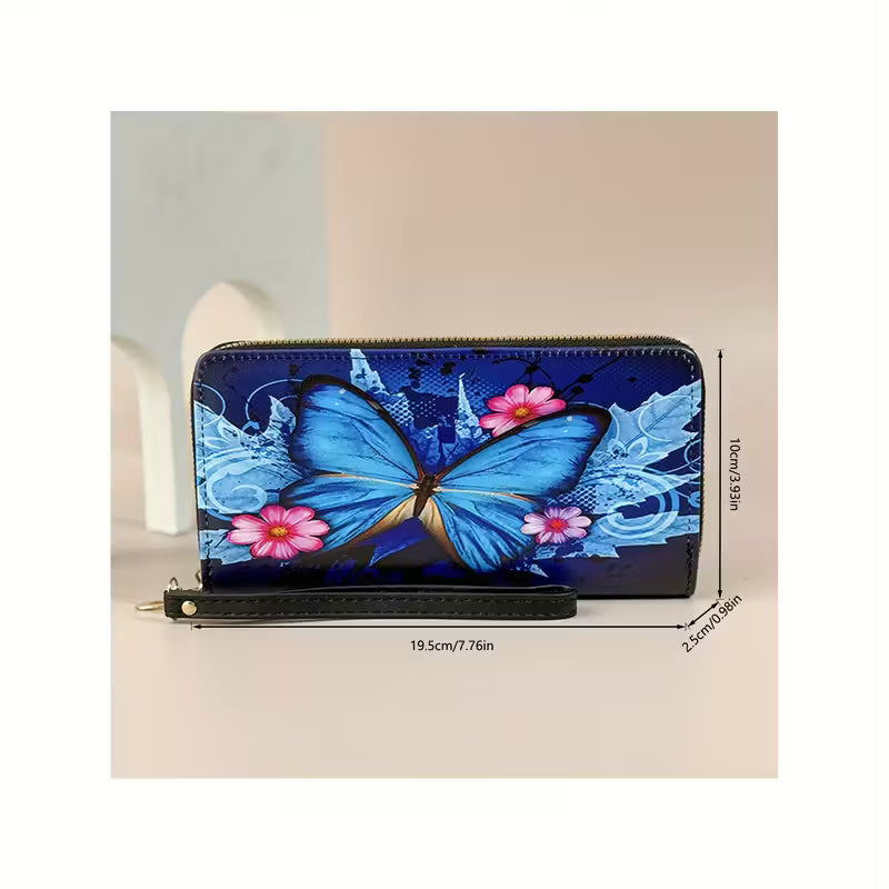 Women'S Vintage Butterfly Print Wallet