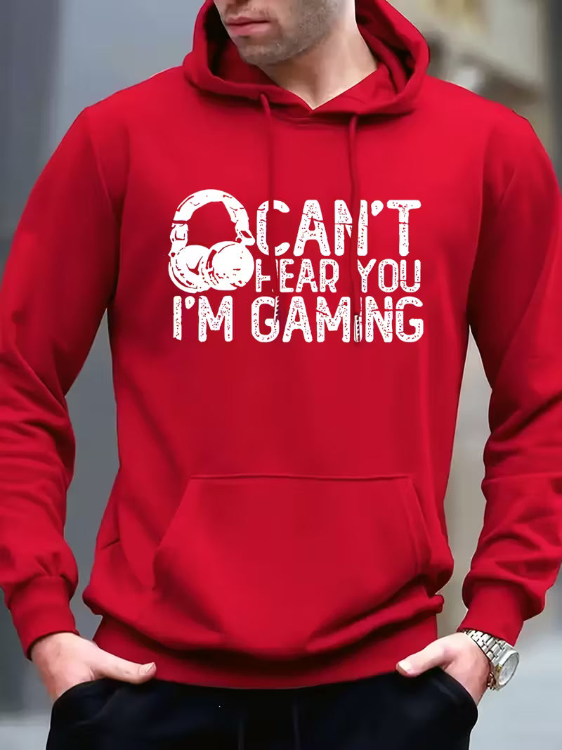 Men's New Arrival Letter Print Casual Hoodie