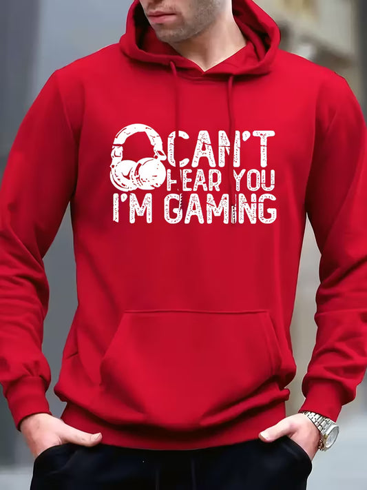 Men's New Arrival Letter Print Casual Hoodie