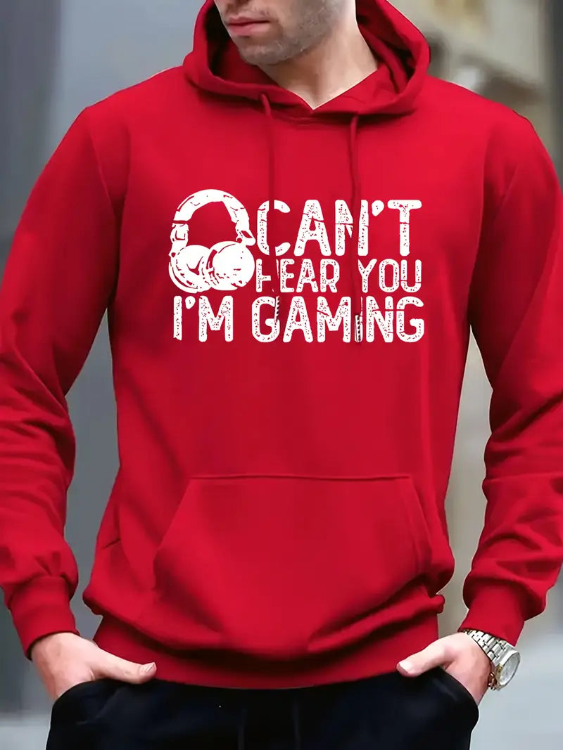 Men's New Personality Letter Print Casual Sweatshirt,