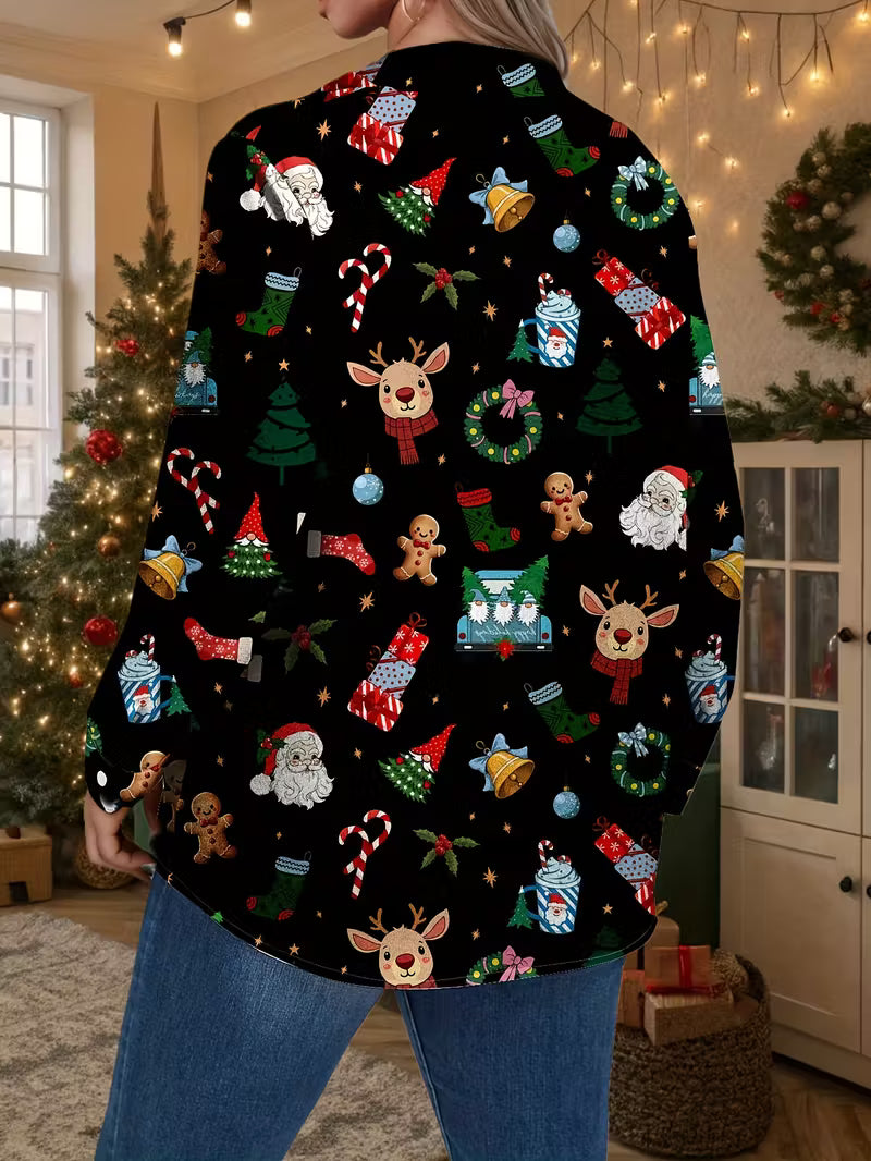 Women'S Plus Size Christmas Shirt
