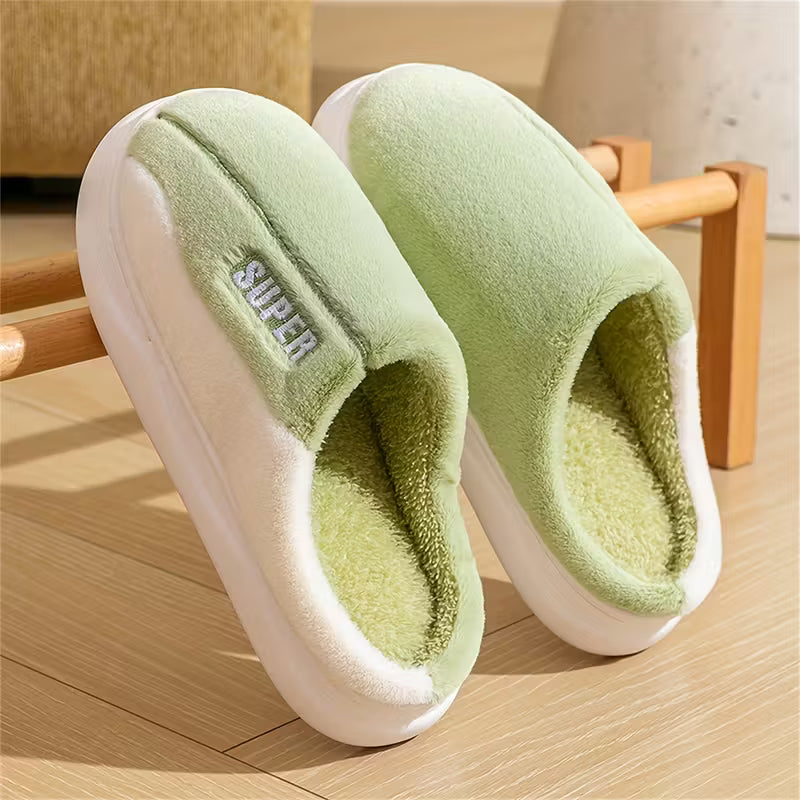 Cozy & Warm Women's Plush Embroidered Winter Slippers