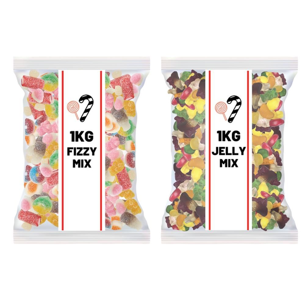 2 For £15.00 1kg Pick N Mix Sweets Fizzy & Jelly