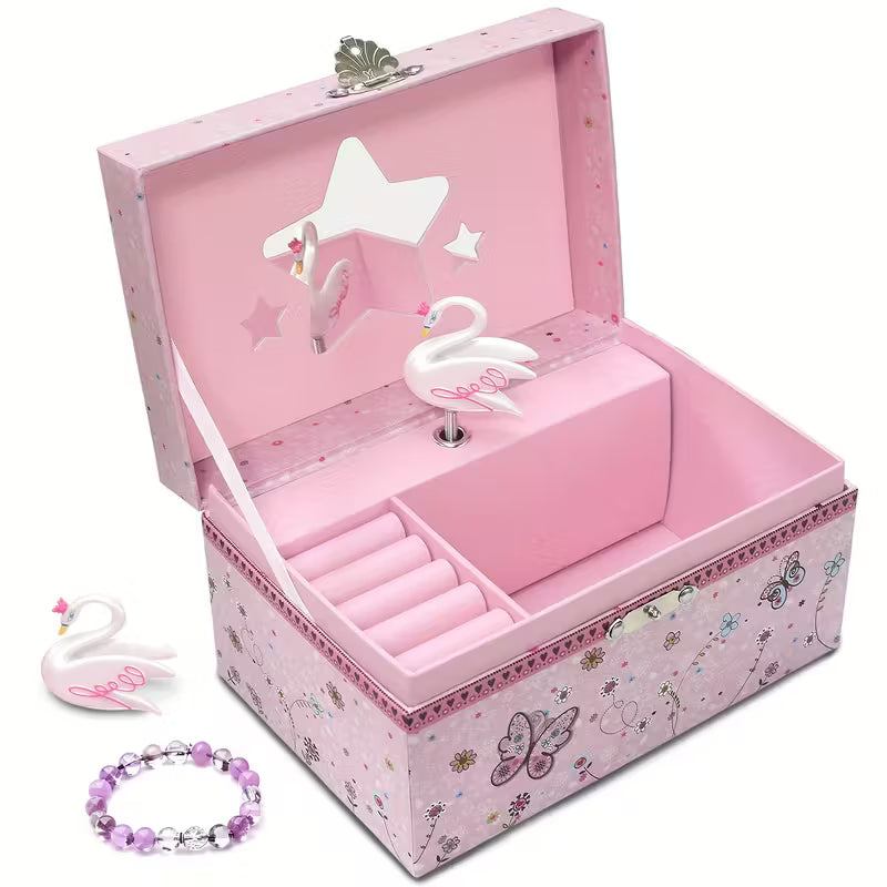Jewelry Box with Pastel Pink & Pastel Colors