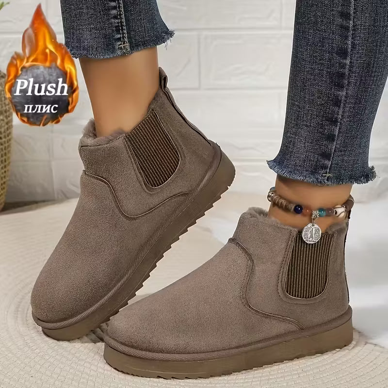 Women'S Winter Slip-On Chunky Platform Boots