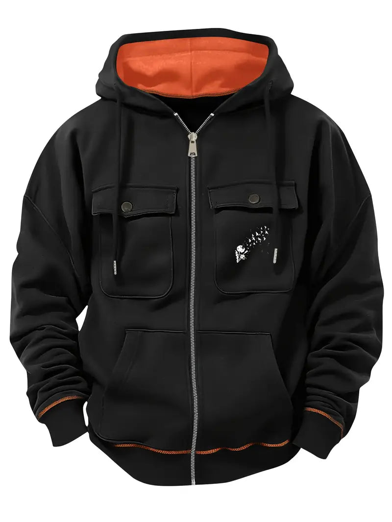 Men's Heavy-Duty Winter Hooded Jacket