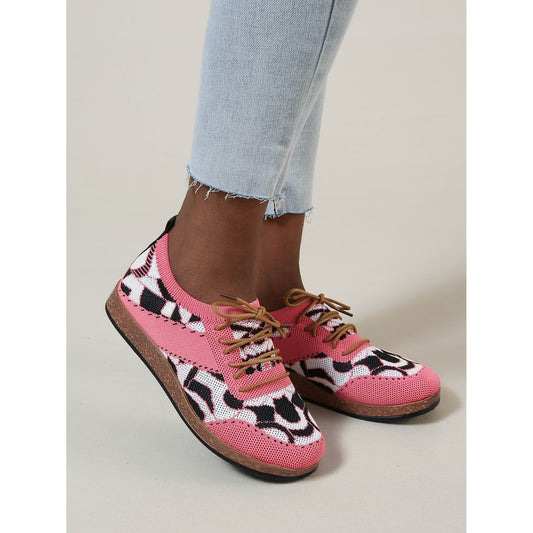 Autumn Collection Heavy-Sole Round-Toe Sneakers