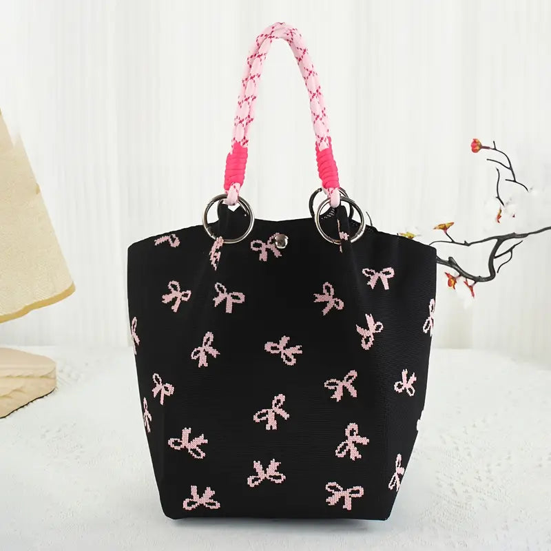 Women'S Tote Bag, Knit Handbag