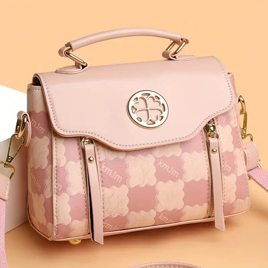 Checkered Pattern Elegant Small Handbag