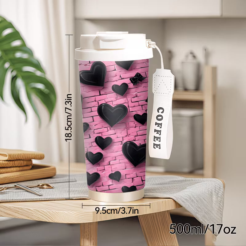 1pc 18oz Insulated Travel Tumbler,