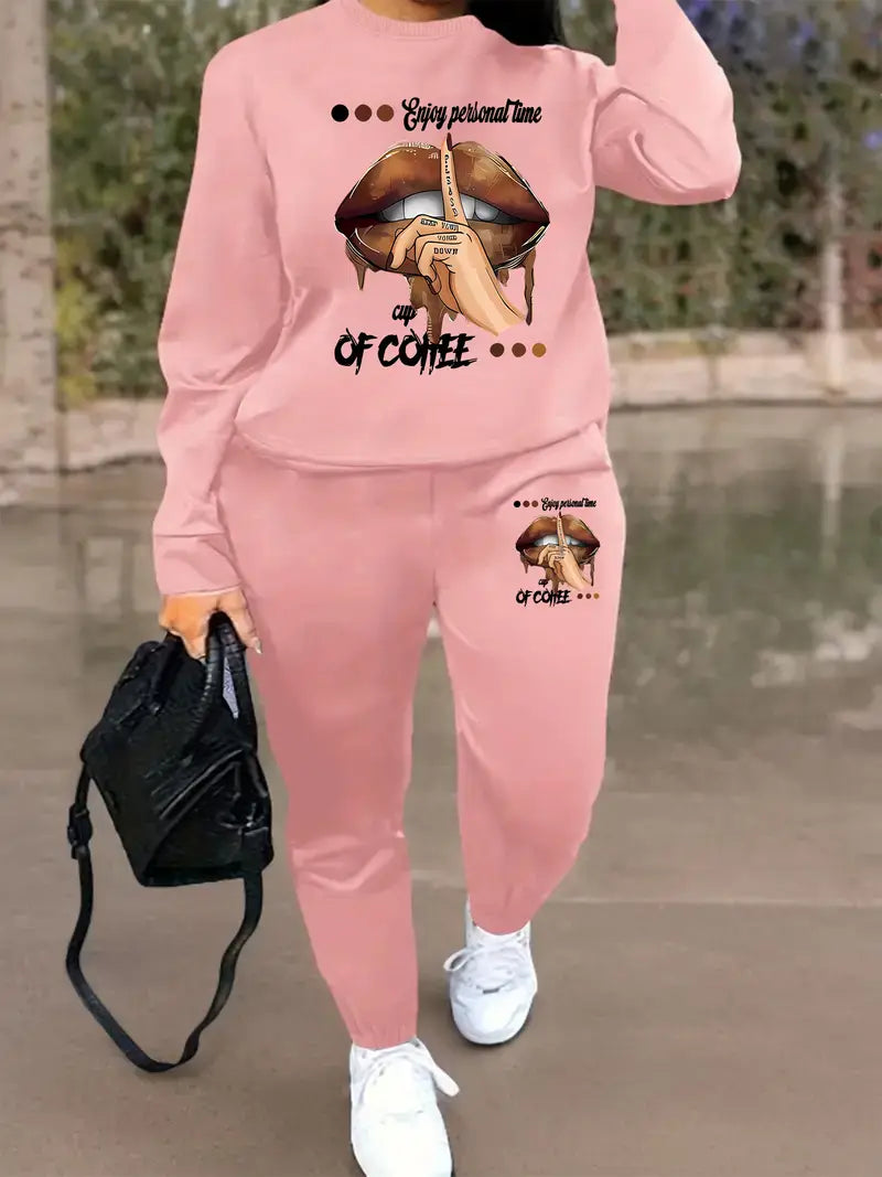 Fashion Print Two-Piece Set