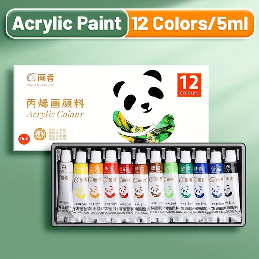 Rich Pigments Acrylic Paint Set - Water-Proof Portable Art