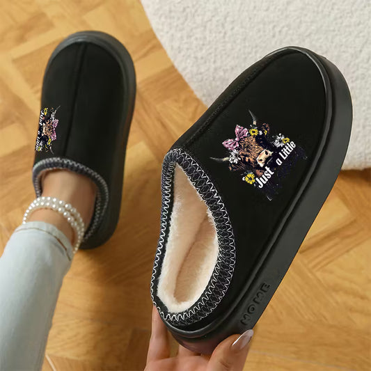 Women's & Men's Scottish Highland Cow Slippers